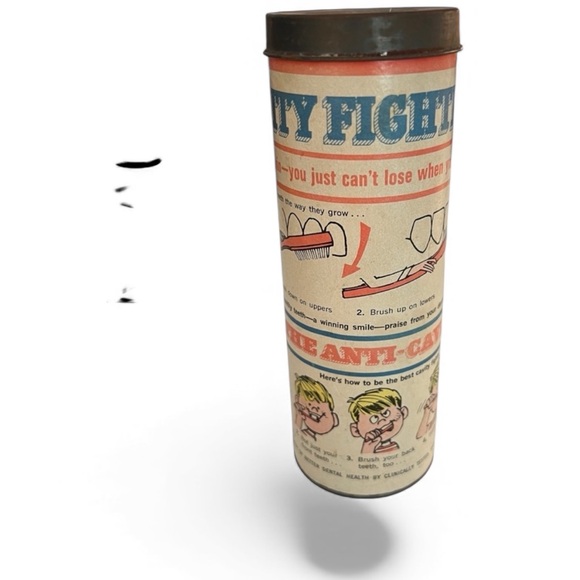 50s Bank "Cavity Fighter's Bank" Cartoonish graphics from Colgate Vintage Penny - Picture 14 of 14